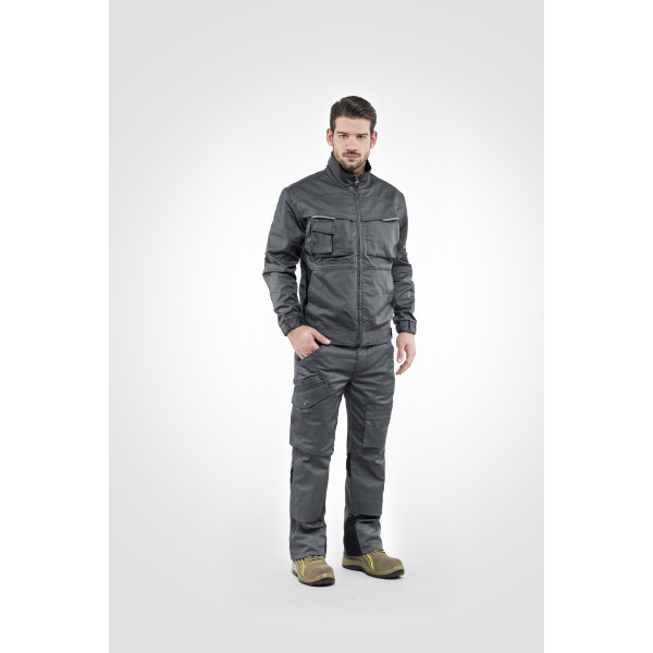 PANTALONE SMOKE GRIGIO/NERO