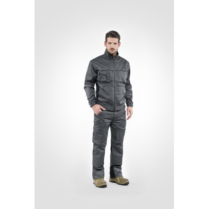 PANTALONE SMOKE GRIGIO/NERO