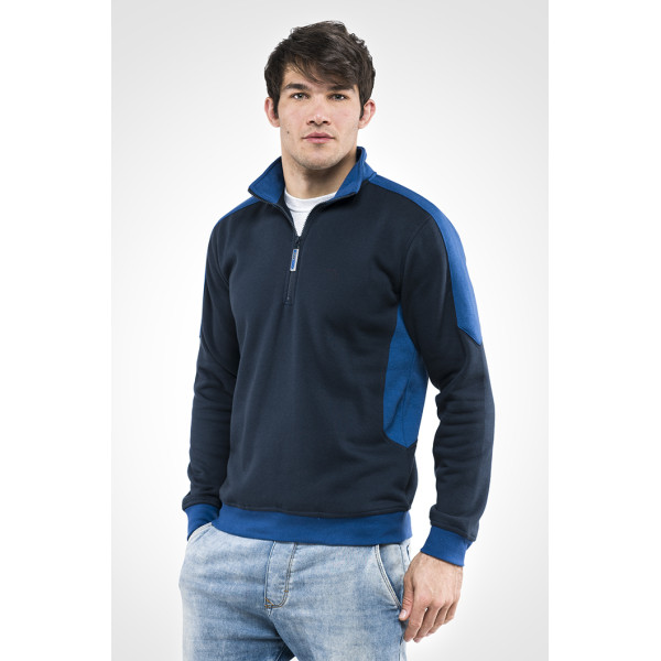 FELPA - mezza zip patch