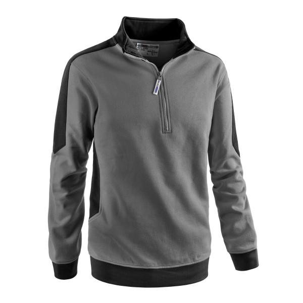 FELPA - mezza zip patch