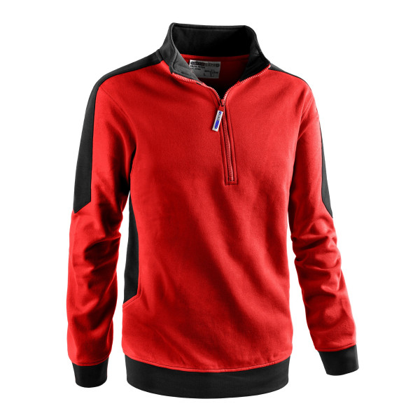 FELPA - mezza zip patch