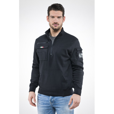 FELPA - mezza zip tank