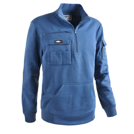 FELPA - mezza zip tank