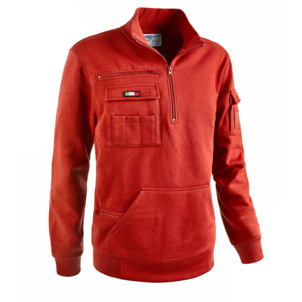 FELPA - mezza zip tank