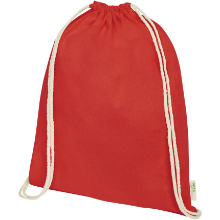 Zaino in cotone biologico 100 g/m² con cordoncino Orissa - 5L