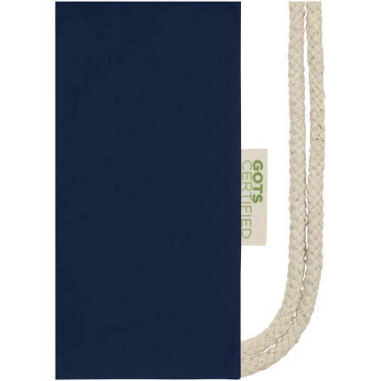 Zaino in cotone biologico 100 g/m² con cordoncino Orissa - 5L