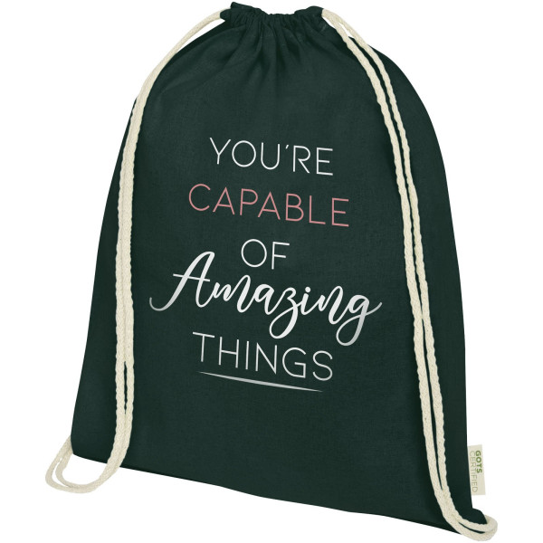 Zaino in cotone biologico 100 g/m² con...