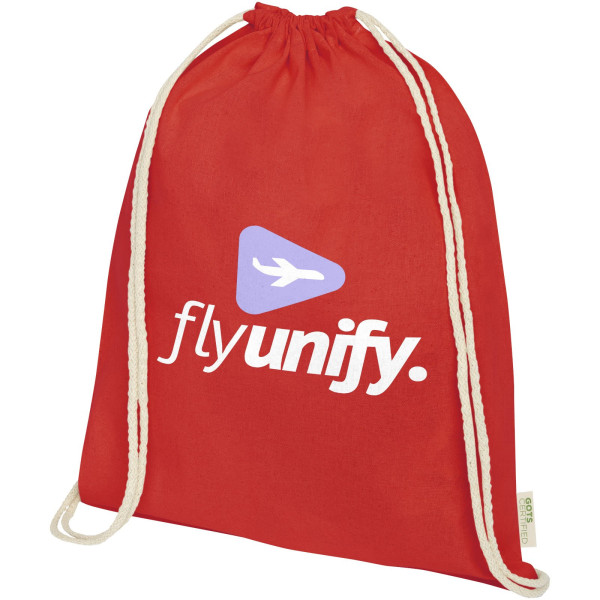 Zaino con cordoncino Orissa da 140 g/m² in...