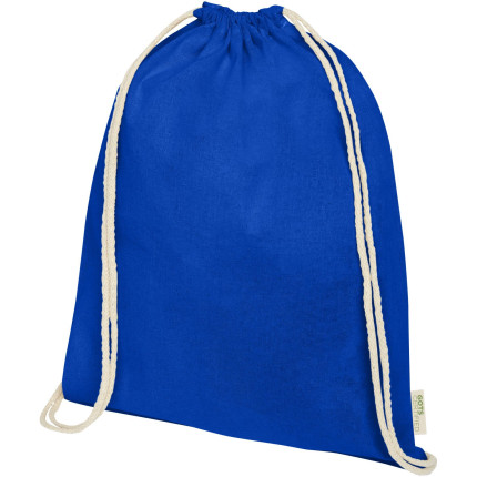 Zaino con cordoncino Orissa da 140 g/m² in cotone organico - 5L