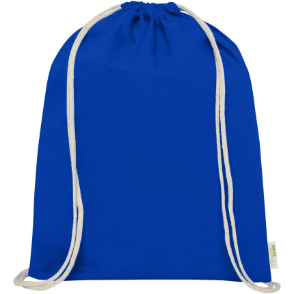 Zaino con cordoncino Orissa da 140 g/m² in cotone organico - 5L