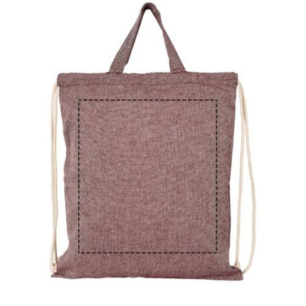 Zaino con cordoncino Pheebs in tessuto riciclato, 150 g/m² - 6L