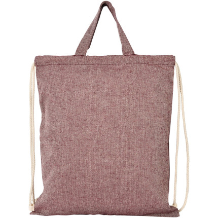 Zaino con cordoncino Pheebs in tessuto riciclato, 150 g/m² - 6L