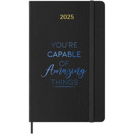 Agenda settimanale formato L 12 mesi con copertina morbida 100%VEGEA® Boa Moleskine