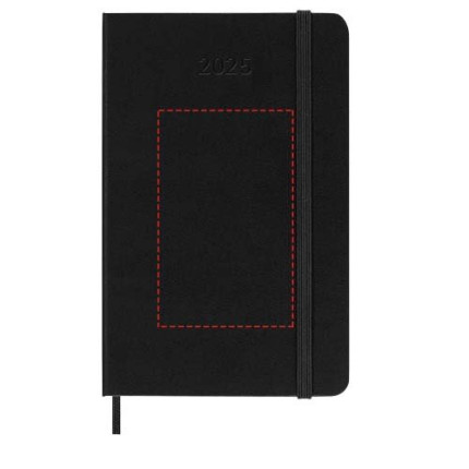 Agenda settimanale tascabile 12 mesi formato orizzontale con copertina rigida Moleskine