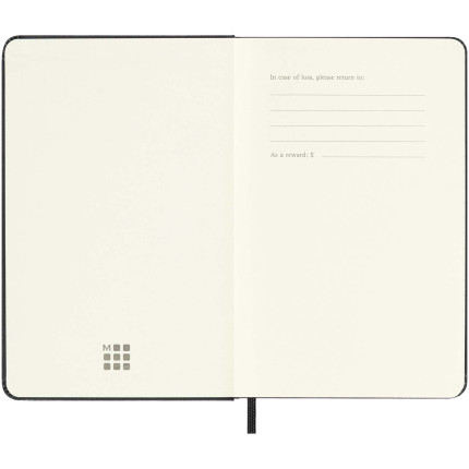 Agenda settimanale tascabile 12 mesi formato orizzontale con copertina rigida Moleskine