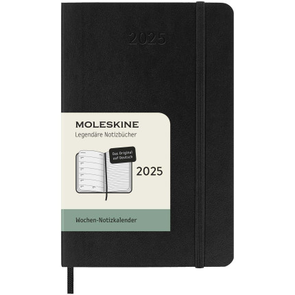 Agenda settimanale tascabile 12 mesi con copertina morbida - lingua tedesca Moleskine