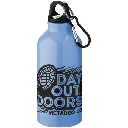 Borraccia sportiva in alluminio con moschettone da 400 ml Oregon