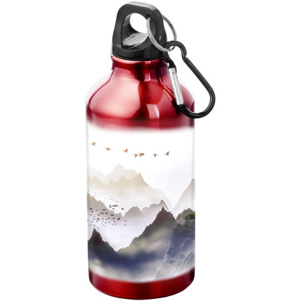 Borraccia sportiva in alluminio con moschettone da 400 ml Oregon