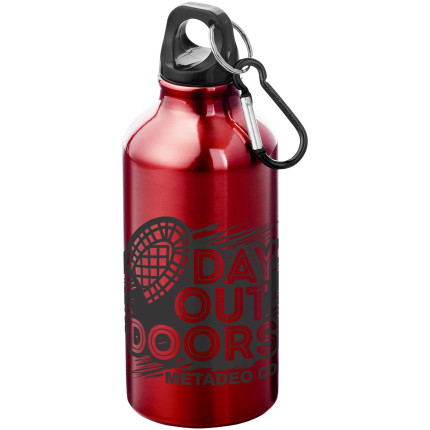 Borraccia sportiva in alluminio con moschettone da 400 ml Oregon