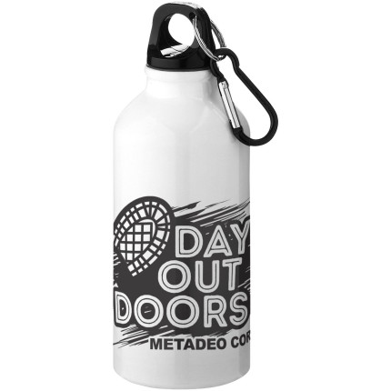 Borraccia sportiva in alluminio con moschettone da 400 ml Oregon