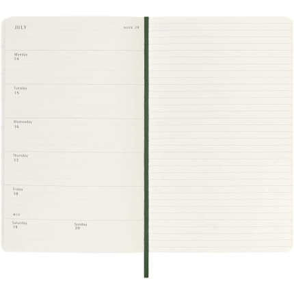 Blocco note 12 mesi formato L con copertina morbida Moleskine