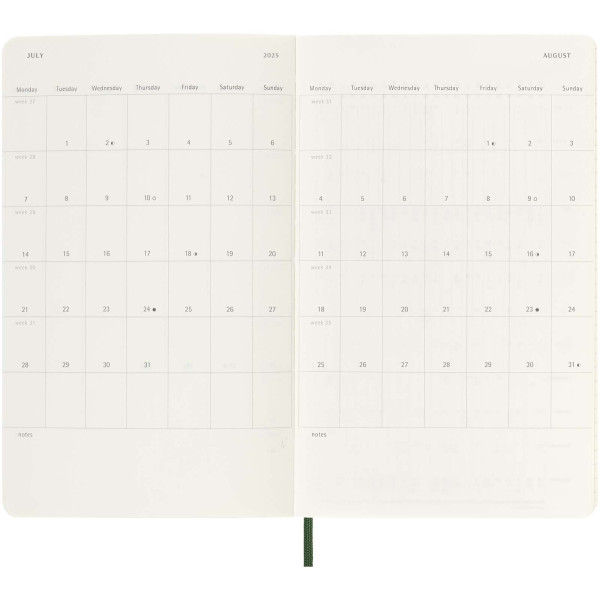 Blocco note 12 mesi formato L con copertina...