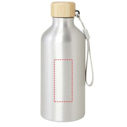 Borraccia in alluminio riciclato certificato RCS da 500 ml Malpeza