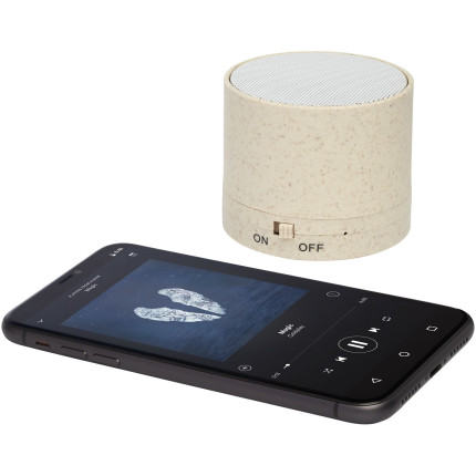 Altoparlante Bluetooth® Kikai realizzato con paglia di grano