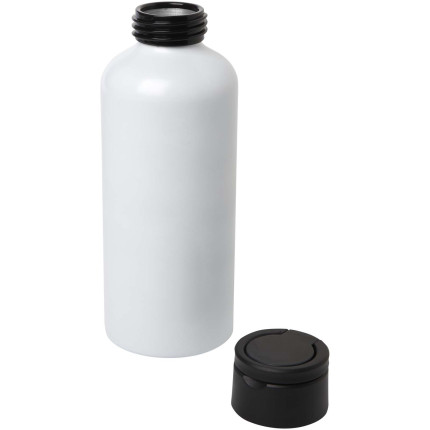 Borraccia in alluminio riciclato certificato RCS con coperchio in PET riciclato da 600 ml Oregon
