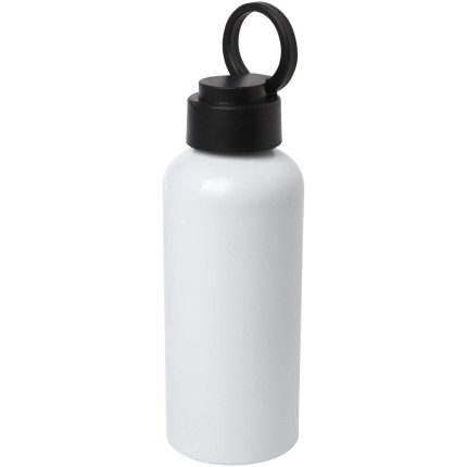 Borraccia in alluminio riciclato certificato RCS con coperchio in PET riciclato da 600 ml Oregon