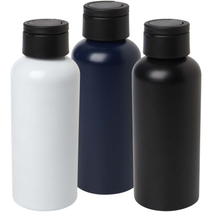 Borraccia in alluminio riciclato certificato RCS con coperchio in PET riciclato da 600 ml Oregon