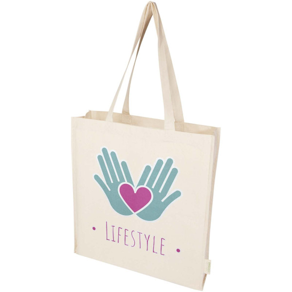 Tote bag con soffietto da 180 g/m² in tessuto...