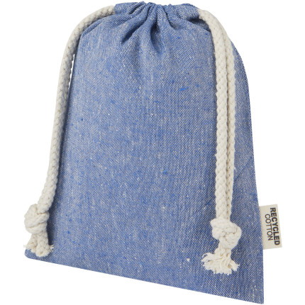 Sacchetto per confezione regalo piccolo in cotone riciclato 150 g/m² certificato GRS Pheebs - 0,5L