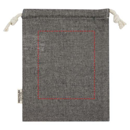 Sacchetto per confezione regalo piccolo in cotone riciclato 150 g/m² certificato GRS Pheebs - 0,5L