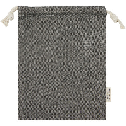 Sacchetto per confezione regalo piccolo in cotone riciclato 150 g/m² certificato GRS Pheebs - 0,5L