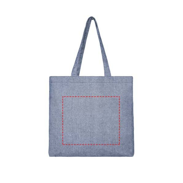 Tote bag con fondo ampio in tessuto riciclato...