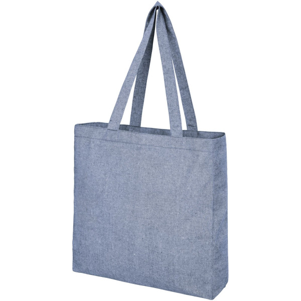 Tote bag con fondo ampio in tessuto riciclato...