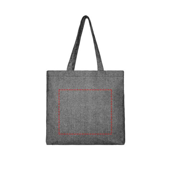 Tote bag con fondo ampio in tessuto riciclato...