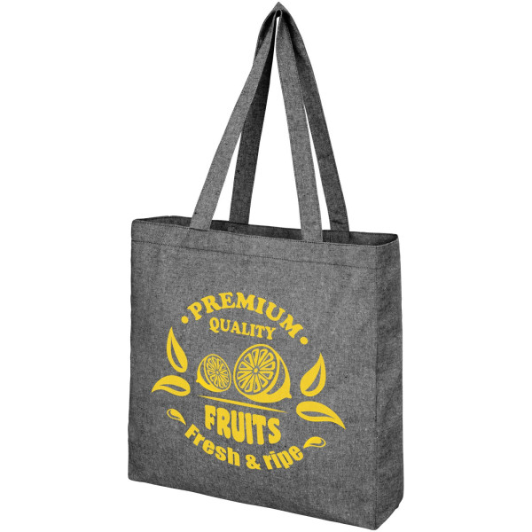 Tote bag con fondo ampio in tessuto riciclato...