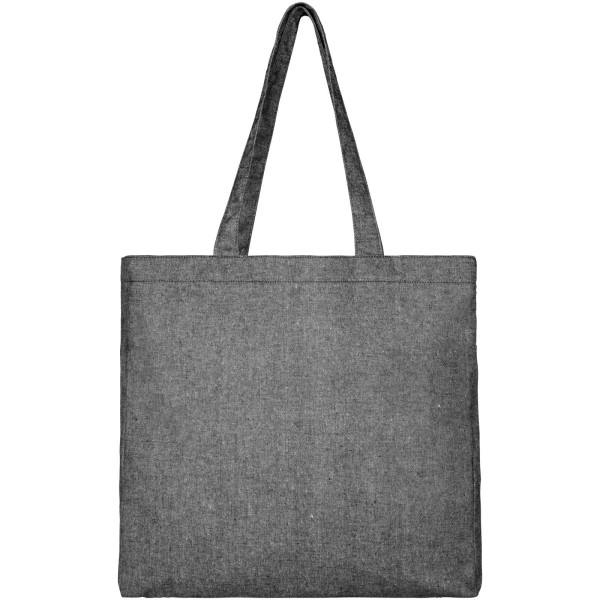 Tote bag con fondo ampio in tessuto riciclato...