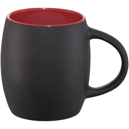 Tazza in ceramica Heart con coperchio in legno da 400 ml