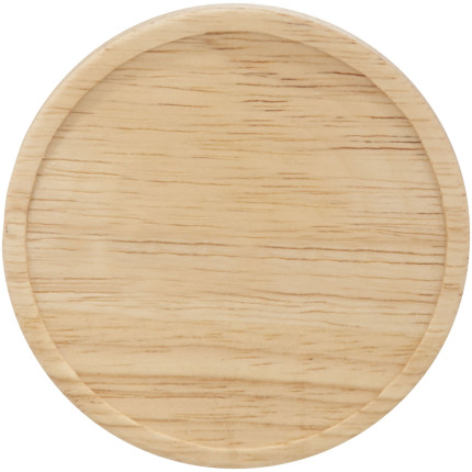 Tazza in ceramica Heart con coperchio in legno da 400 ml