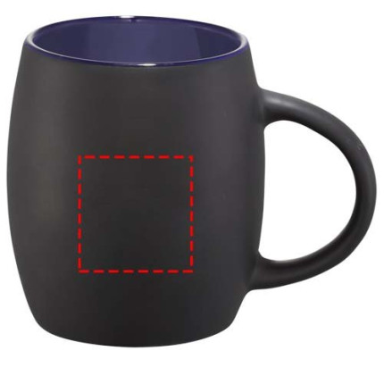Tazza in ceramica Heart con coperchio in legno da 400 ml
