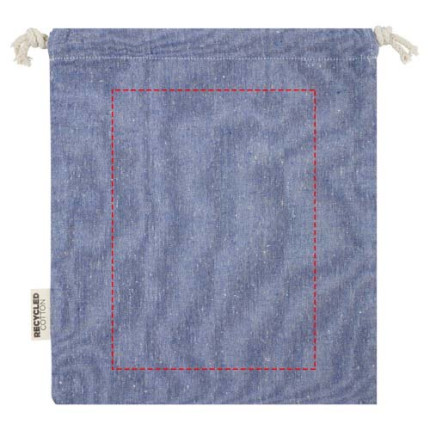 Sacchetto per confezione regalo medio in cotone riciclato 150 g/m² certificato GRS Pheebs - 1,5L