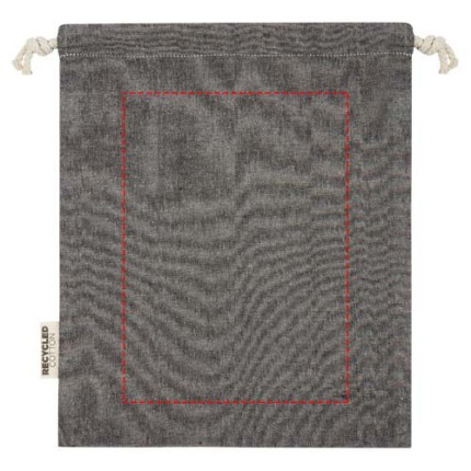 Sacchetto per confezione regalo medio in cotone riciclato 150 g/m² certificato GRS Pheebs - 1,5L