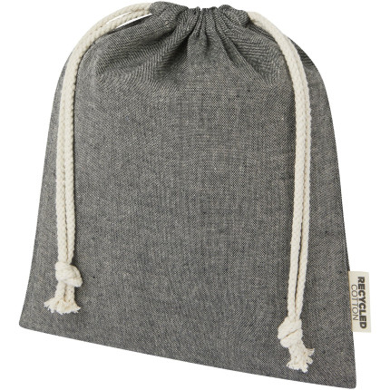 Sacchetto per confezione regalo medio in cotone riciclato 150 g/m² certificato GRS Pheebs - 1,5L