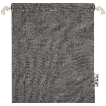 Sacchetto per confezione regalo medio in cotone riciclato 150 g/m² certificato GRS Pheebs - 1,5L
