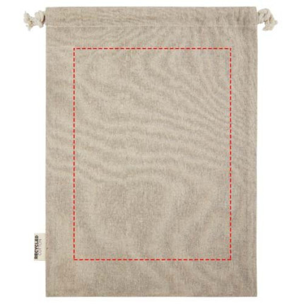 Sacchetto per confezione regalo grande in cotone riciclato 150 g/m² certificato GRS Pheebs - 4L