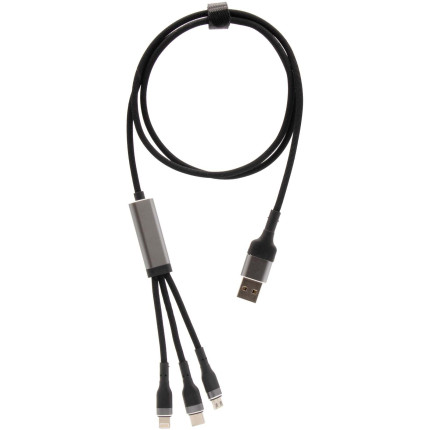 Cavo di ricarica ultraveloce 5 in 1 in PET riciclato da 100 W SCX.design C53