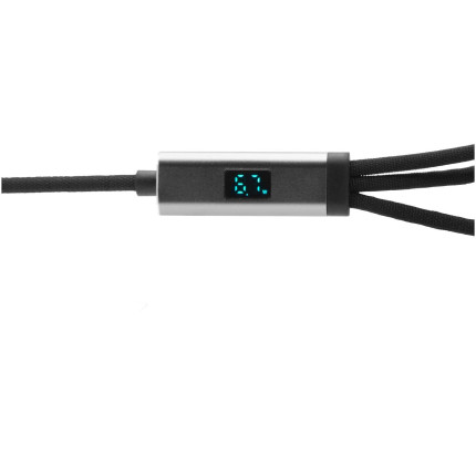 Cavo di ricarica ultraveloce 5 in 1 in PET riciclato da 100 W SCX.design C53